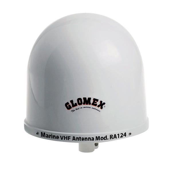 Glomex RA124 VHF antenna with 9m cable, PL 259 connector and bracket
