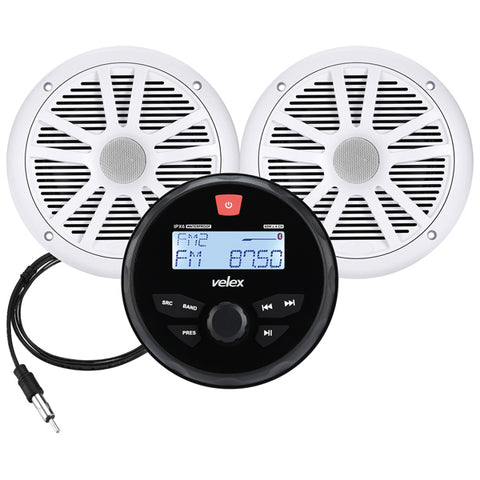 Velex Marine DAB+/FM radio with 2 6.5" speakers