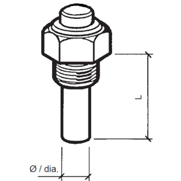 VDO sensor oil temp. 6-24v, m18x1.5