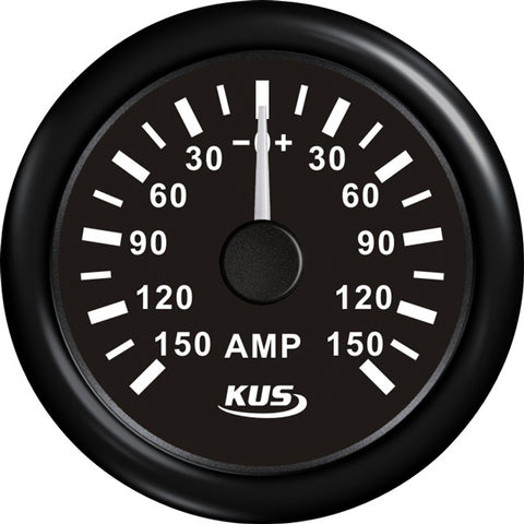 Kus amperemeter svart, med 150Amp shunt 12/24V