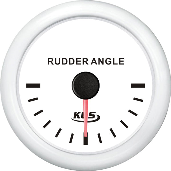 Kus Rudder Angle Indicator, white 0-190ohm, 12/24V