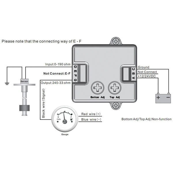 Kus Dual Converter - One Tank Sensor to Two Gauges