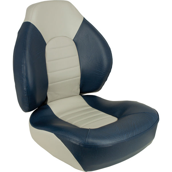 Fish Pro folding seat blue and gray