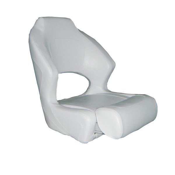 ESM Boat Seat H52 Sport Flip-up, White