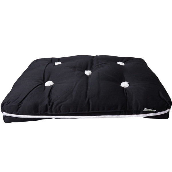 Kapok pillow plain black