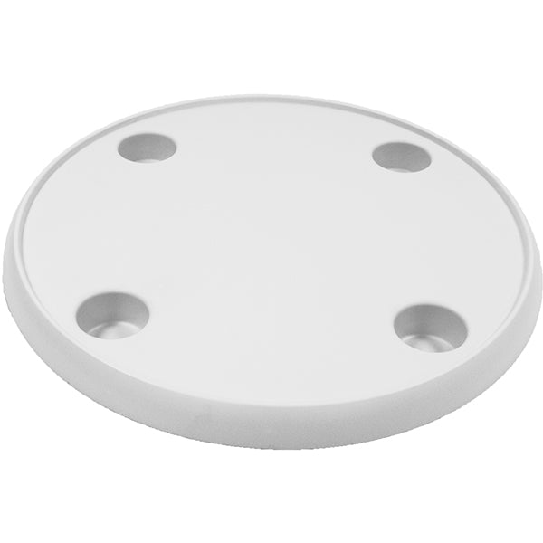 White ABS Countertop Ø61cm with 4 cup/bottle holders