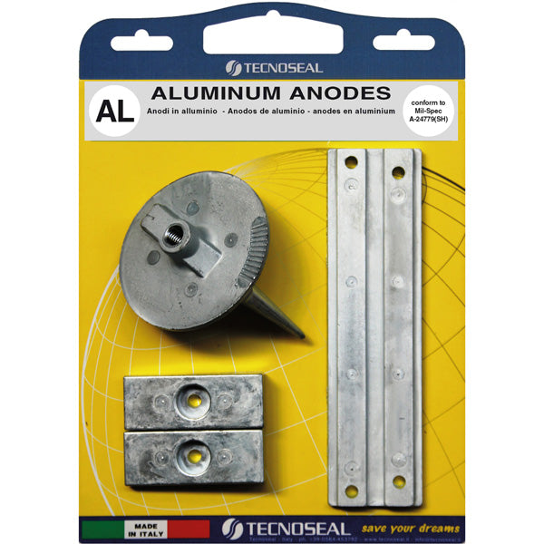 Aluminum anode kit for Mercury f75-115