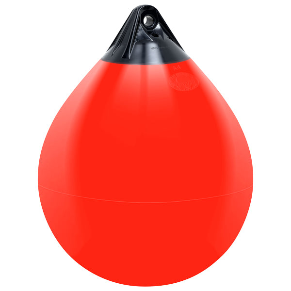 Polyform A5 sphere fender 710 x 940mm red with black top