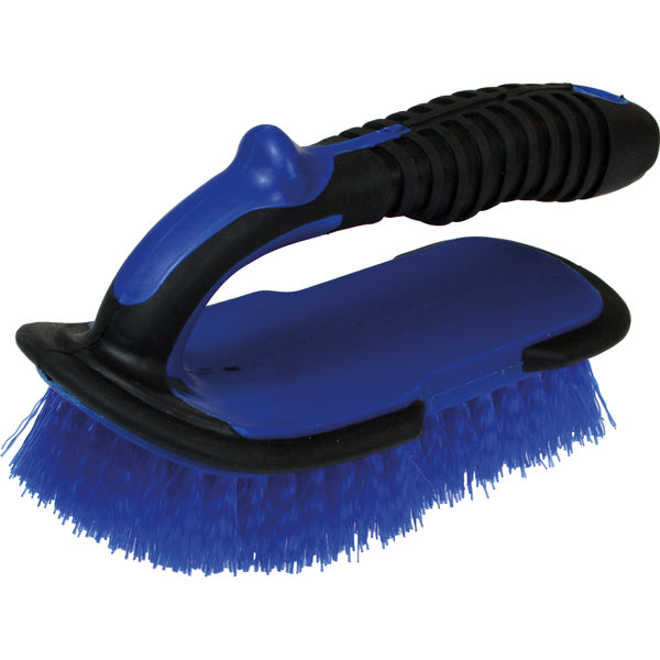 1852 scrubbing brush with handle, stiff bristles 190x90mm h-95mm