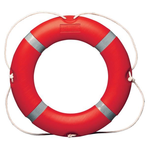 Livboj röd utvändig Ø75cm 4kg SOLAS-godkänd