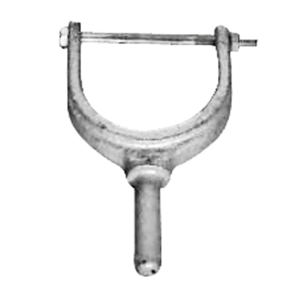 Rowlock with bolt galv 57mm, 1 piece