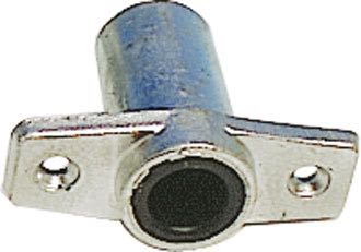 Oarlock socket 2 1/4" for flush mounting alu - closed bottom, 1 piece