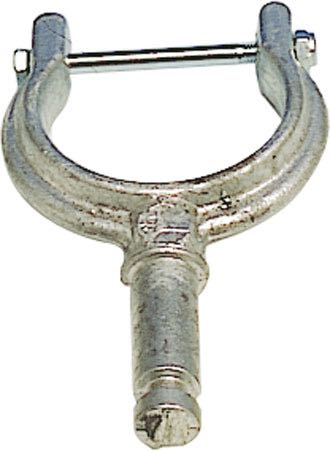 Oarlock with bolt 2" aluminum, 1 piece