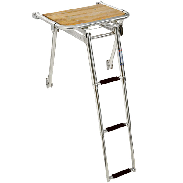 Swim platform with 3-step ladder L-45cm D-39cm