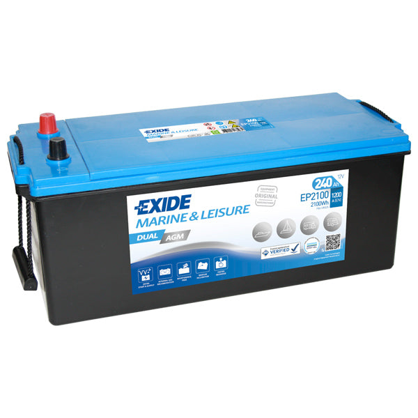 Exide Battery Dual AGM 1200CCA - 240Ah