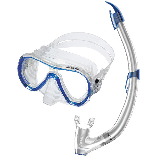SEAC Giglio Snorkel Set Mask and Snorkel Blue adult size
