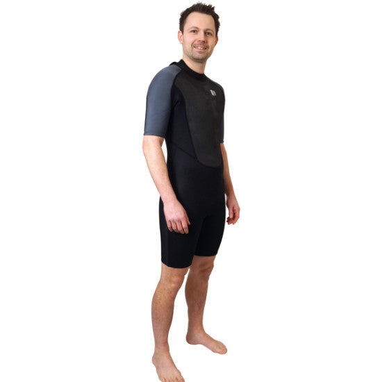 1852 Wetsuit men's shorty 3/2 mm black/grey size M