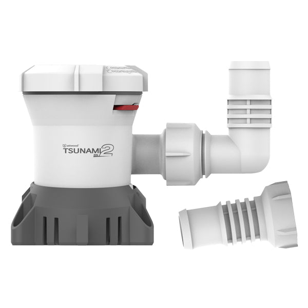Attwood T800 mk2 Bilge Pump 12V incl 2 hose connections