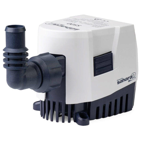 Attwood Sahara s500 mk2 bilge pump 12V incl 2 hose connections