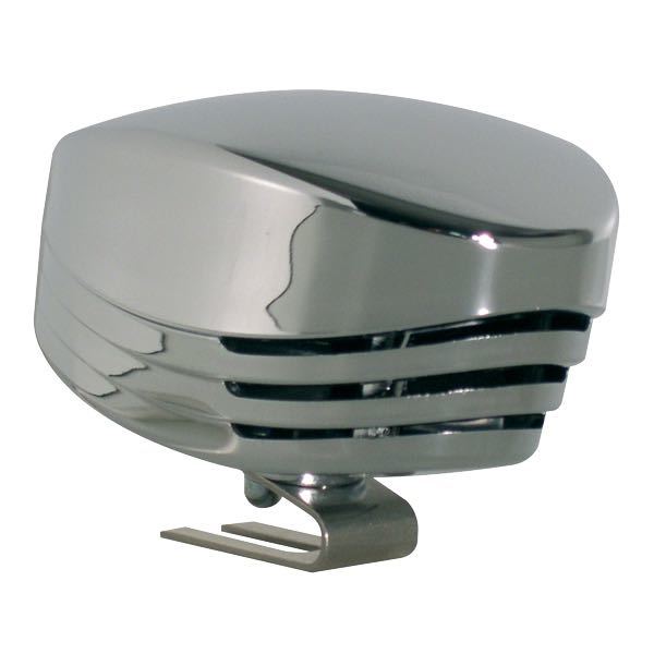 Single electric horn 12V mini chrome