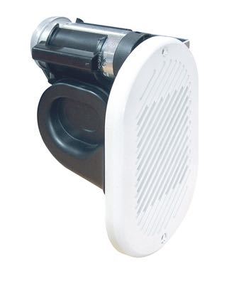 Electric horn 12V for flush mounting, white
