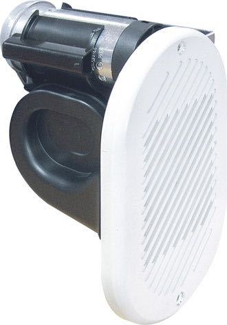 Electric horn 24 V for flush mounting white
