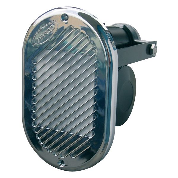 Electric horn 12 V for flush mounting, chrome