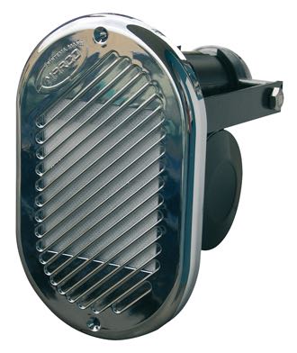 Electric signal horn 24V for flush mounting chrome plated