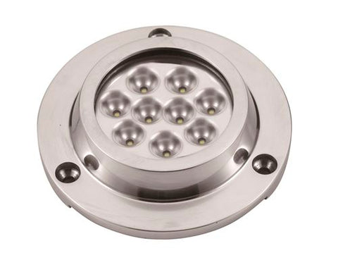 Undervattensbelysning utanpåliggande 21,6 W 10-30 V 9 LED blå