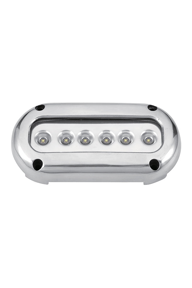 Surface mount underwater light 14.2W 10-30V 6 LED blue