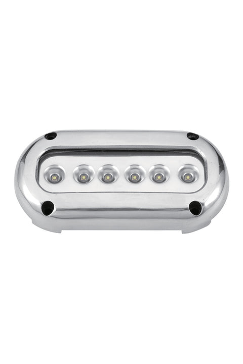 Undervattensbelysning utanpåliggande 14,2 W 10-30 V 6 LED blå