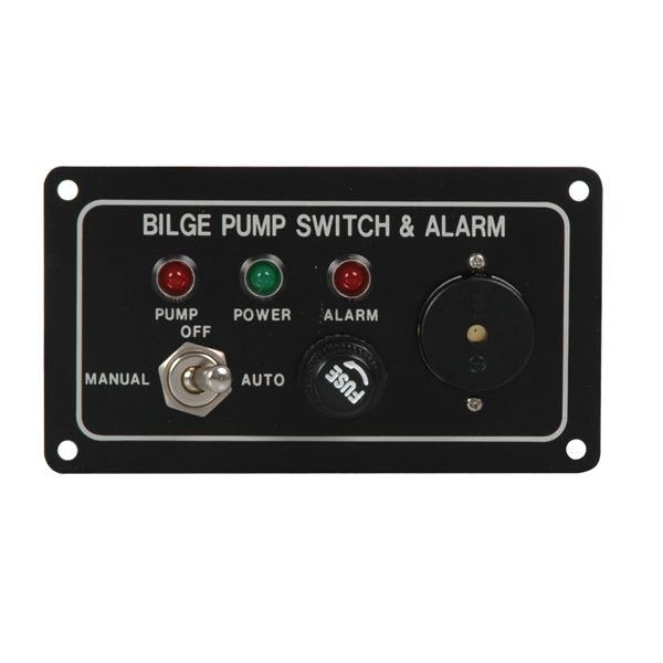 Pump panel with acoustic alarm 12 V