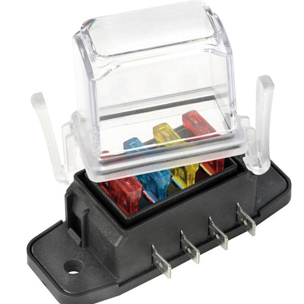 Waterproof fuse holder for 10 blade fuses