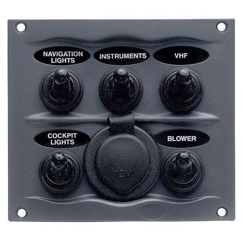 BEP-elpanel 5 kont.12 V ext.