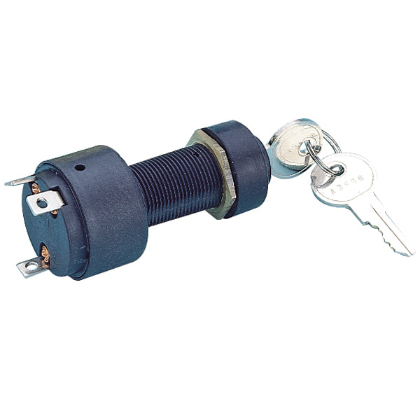 Ignition switch 3-position with rubber and plastic housing