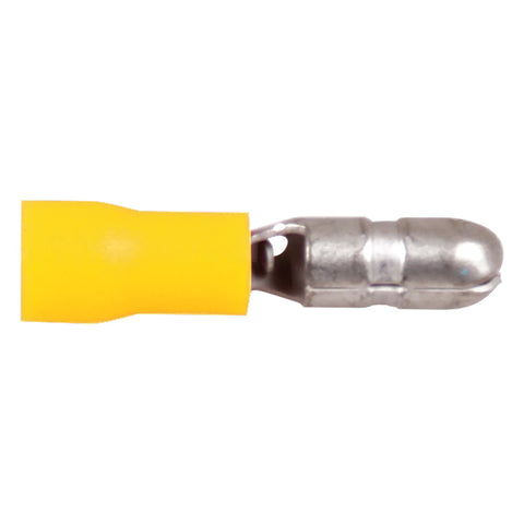 Hankontakt rund gul 5,0 mm- 50 st