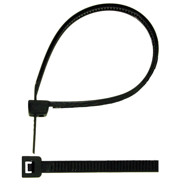 Buntband svart 250 x 4,5 mm-20 st