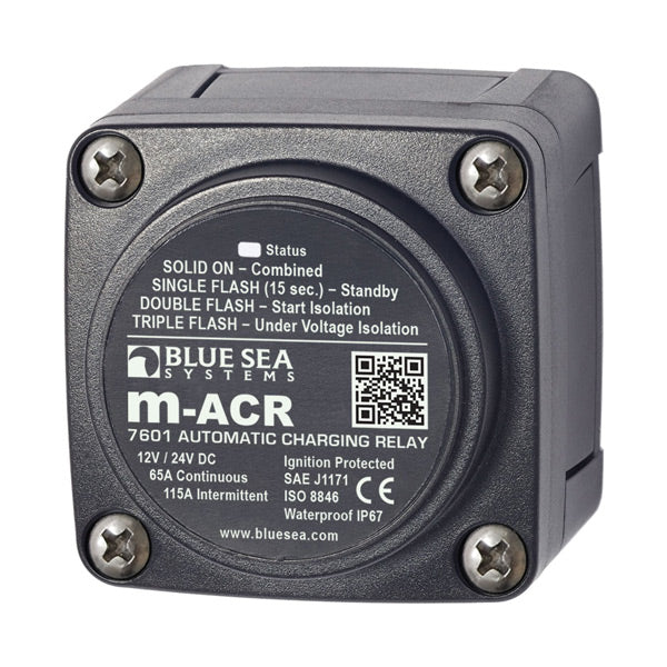 Blue Sea Latching Relay 65 A 12/24V