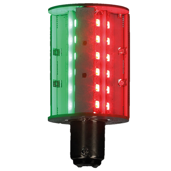 Nauticled navigation light bulb BAY15D 10-35Vdc 1.2/15 W red/green light