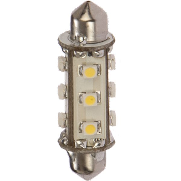 Nauticled lantern festoon bulb 42mm 10-30VDC 1.2/10W green
