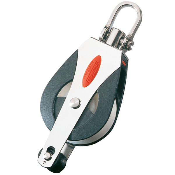 Ronstan Single Block with Swivel and Dog Bone Shackle
