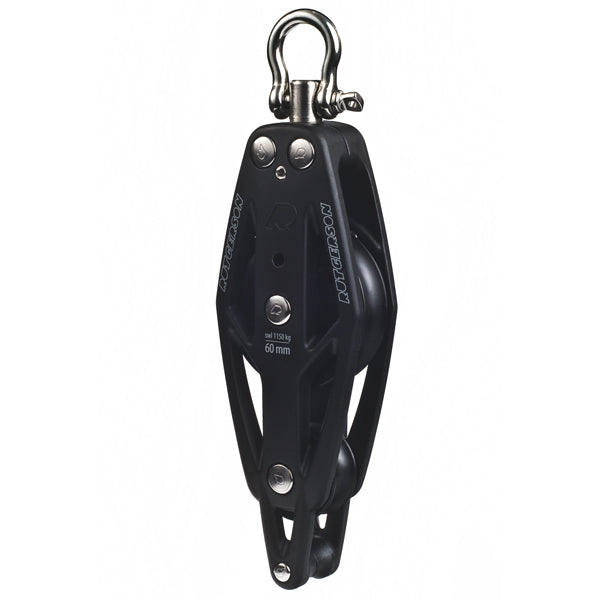 Rutgerson RAW Fiddle Block 50mm w H-shackle