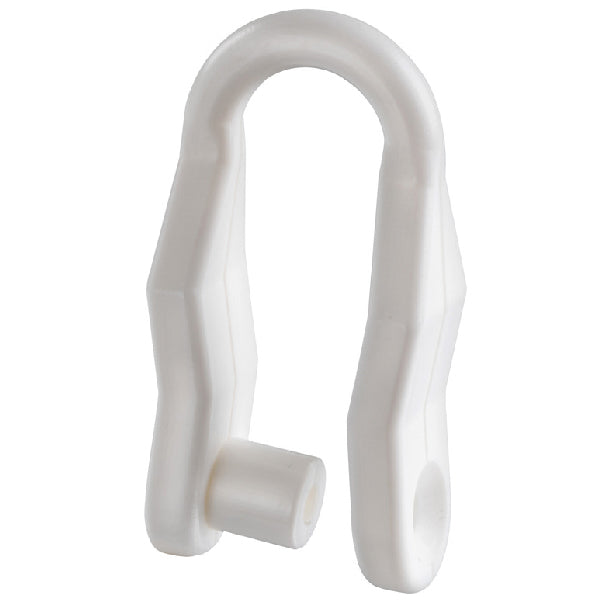White nylon shackle with screw Ø8 mm