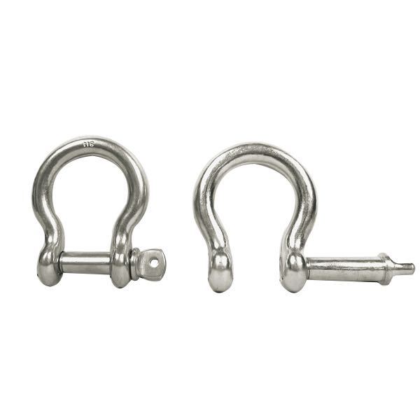 Bow shackle 5 mm wing screw SS