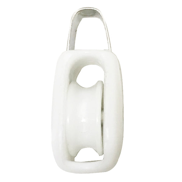 Block Ø25mm with shackle for Ø8mm line
