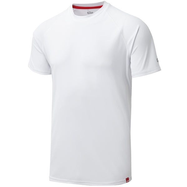 Gill UV010 Men's UV Tec T-Shirt White Size M