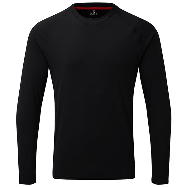 Gill UV011 Men's UV Tec Long Sleeve T-Shirt Black Size S