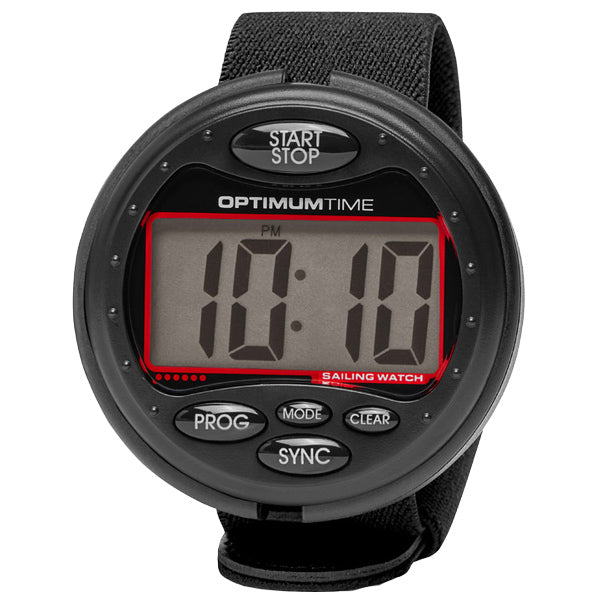 Optimum Time OS3 Sailing Watch Black with Red