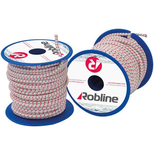 Robline Mini Elastic Rope 4 mm Black/Red/White Box 10x10 m