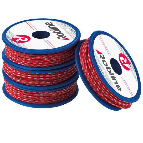 Robline Mini Line with UHMWPE 1.7 mm Red/Silver box 10x10 m